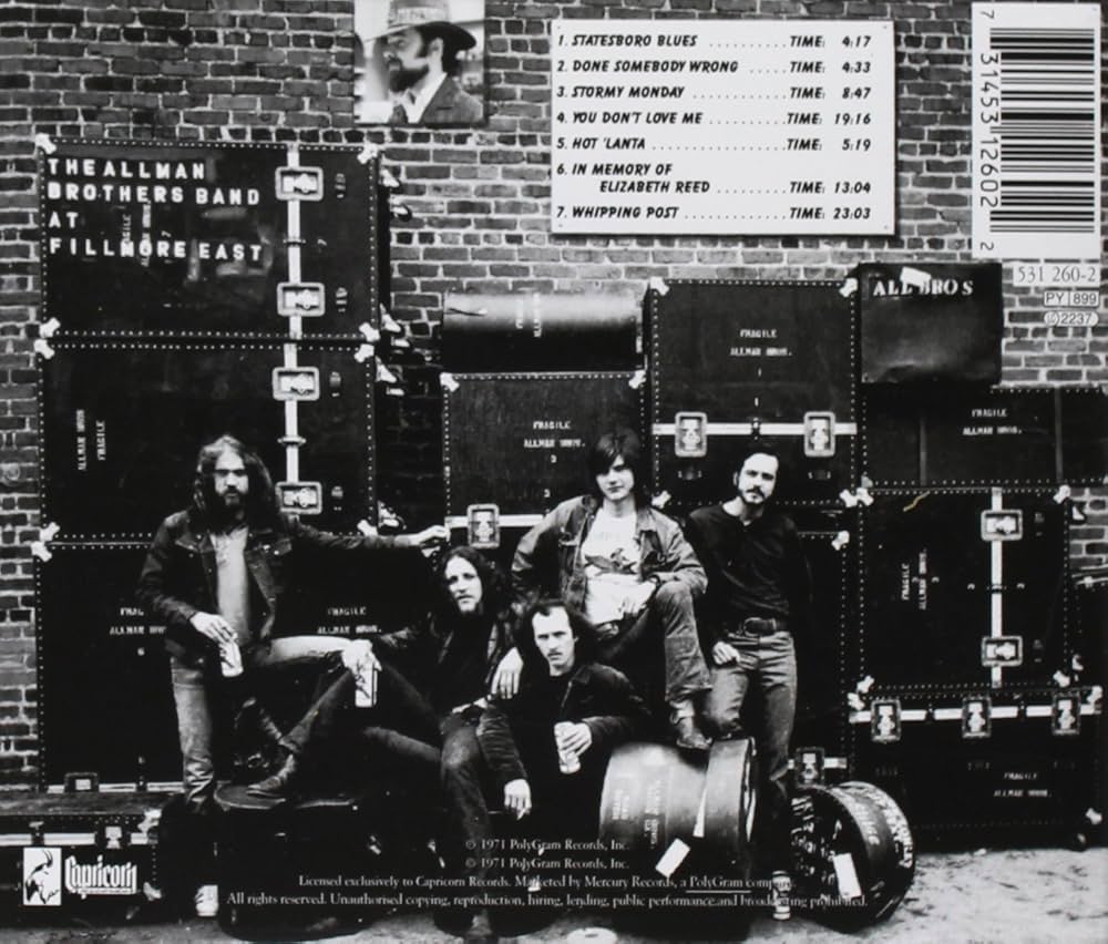 Live From The Vault Presents Gemini AI Names the Greatest Live Albums Ever Recorded: At Fillmore East – The Allman Brothers Band